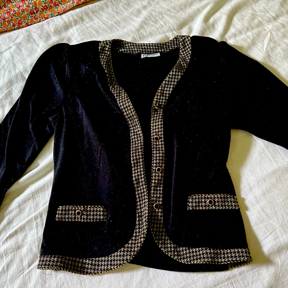 Vintage knit blazer